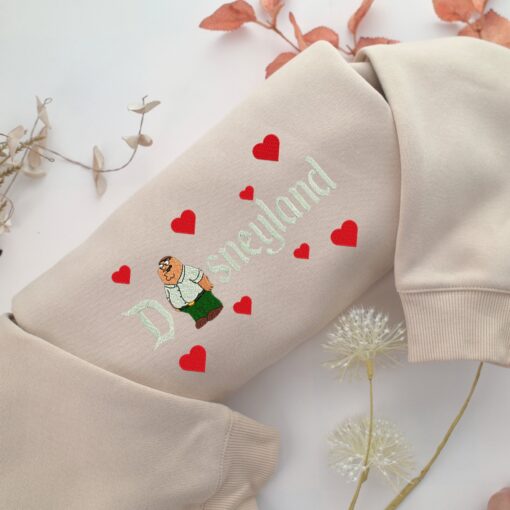 Peter Griffin Disneyland Embroidery, Disneyland Embroidered Sweatshirt, Movie Disney Inspired, Best Gifts Idea For Him Her