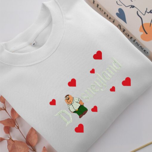 Peter Griffin Disneyland Embroidery, Disneyland Embroidered Sweatshirt, Movie Disney Inspired, Best Gifts Idea For Him Her - Image 2