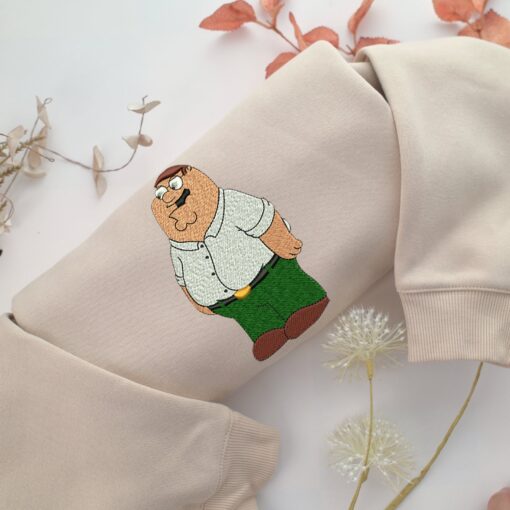 Peter Griffin Embroidery, Disneyland Embroidered Sweatshirt, Movie Disney Inspired, Best Gifts Idea For Him Her