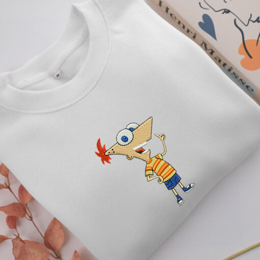 Phineas Flynn Embroidery, Disneyland Embroidered Sweatshirt, Movie Disney Inspired, Best Gifts Idea For Him Her - Image 2