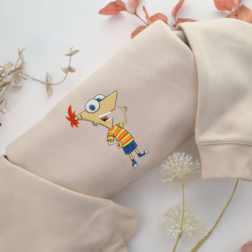 Phineas Flynn Embroidery, Disneyland Embroidered Sweatshirt, Movie Disney Inspired, Best Gifts Idea For Him Her