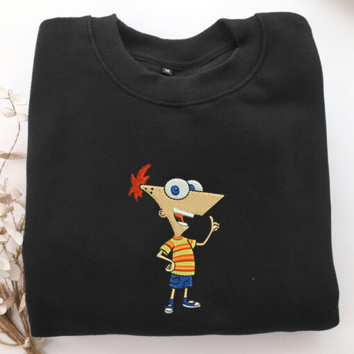 Phineas Flynn Embroidery, Disneyland Embroidered Sweatshirt, Movie Disney Inspired, Best Gifts Idea For Him Her - Image 5