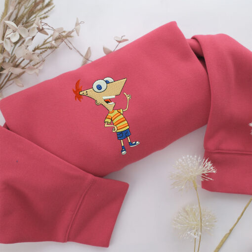 Phineas Flynn Embroidery, Disneyland Embroidered Sweatshirt, Movie Disney Inspired, Best Gifts Idea For Him Her - Image 4