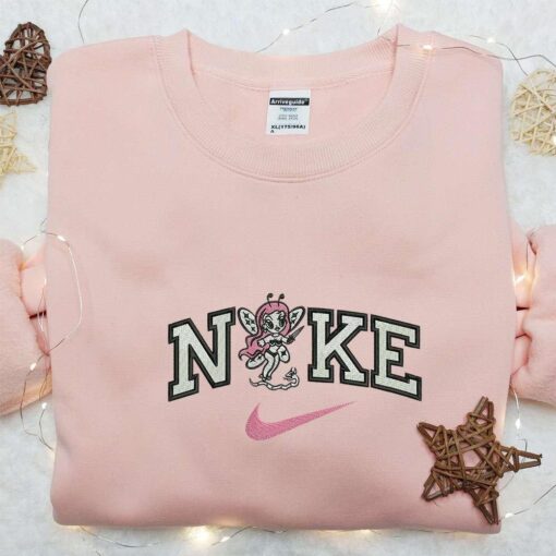 Pink Fairy Knife Snake x Nike Embroidered Sweatshirt Custom Nike Embroidered Hoodie Halloween Embroidered Shirt