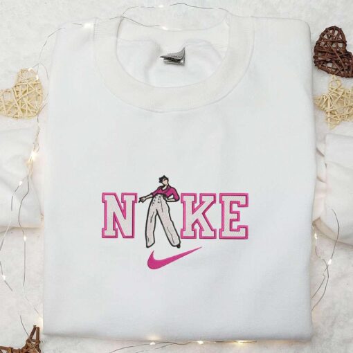 Pink Harry Style x Nike Embroidered Shirt Celebrity Embroidered Hoodie Best Gifts For Fa 3