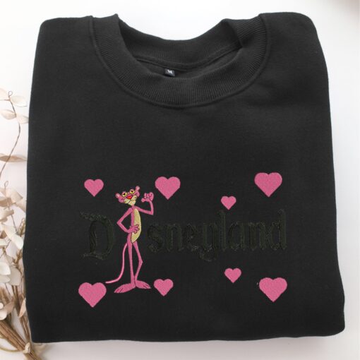 Pink Panther Disneyland Embroidery, Disneyland Embroidered Sweatshirt, Movie Disney Inspired, Best Gifts Idea For Him Her - Image 5