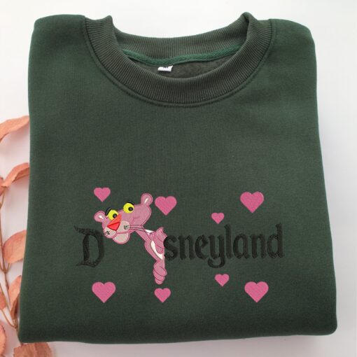 Pink Panther v2 Disneyland Embroidery, Disneyland Embroidered Sweatshirt, Movie Disney Inspired, Best Gifts Idea For Him Her - Image 3