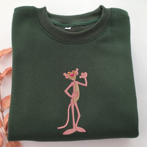 Pink Panther v2 Embroidery, Disneyland Embroidered Sweatshirt, Movie Disney Inspired, Best Gifts Idea For Him Her - Image 3