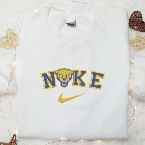 Pittsburgh Panthers x Nike Embroidered Shirt NCAA Sports Embroidered Hoodie Best Gift Idea