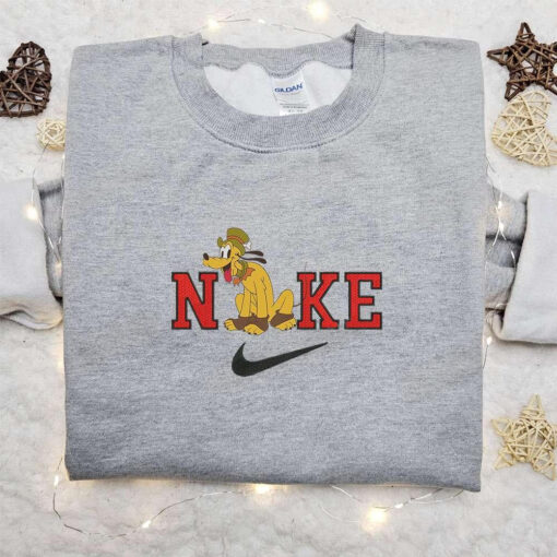 Pluto Halloween x Nike Embroidered Sweatshirt Walt Disney Characters Embroidered Shirt Best Halloween Gift Ideas