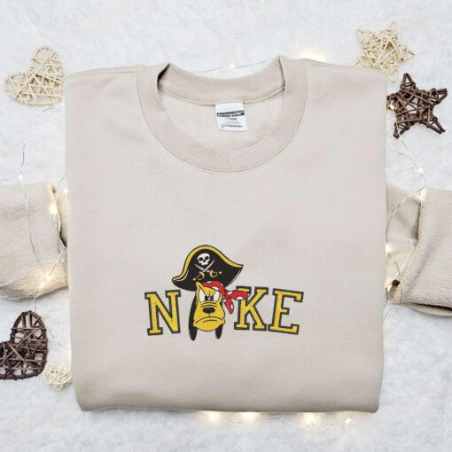 Pluto Pirate x Nike Embroidered Sweatshirt Walt Disney Characters Embroidered Shirt Best Halloween Gift Ideas