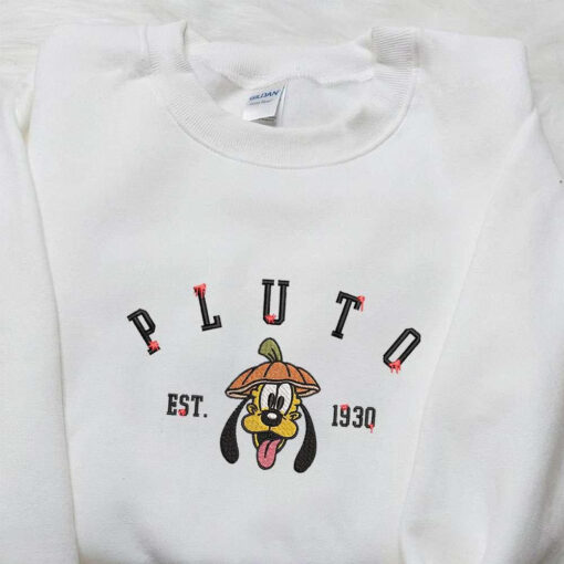 Pluto Pumpkin Est 930 Embroidered Shirt Disney Halloween Embroidered Shirt Best Gifts for Family