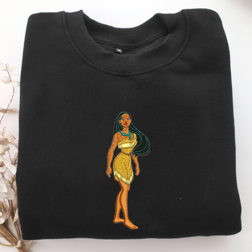 Pocahontas Embroidery, Disneyland Embroidered Sweatshirt, Movie Disney Inspired, Best Gifts Idea For Him Her - Image 5