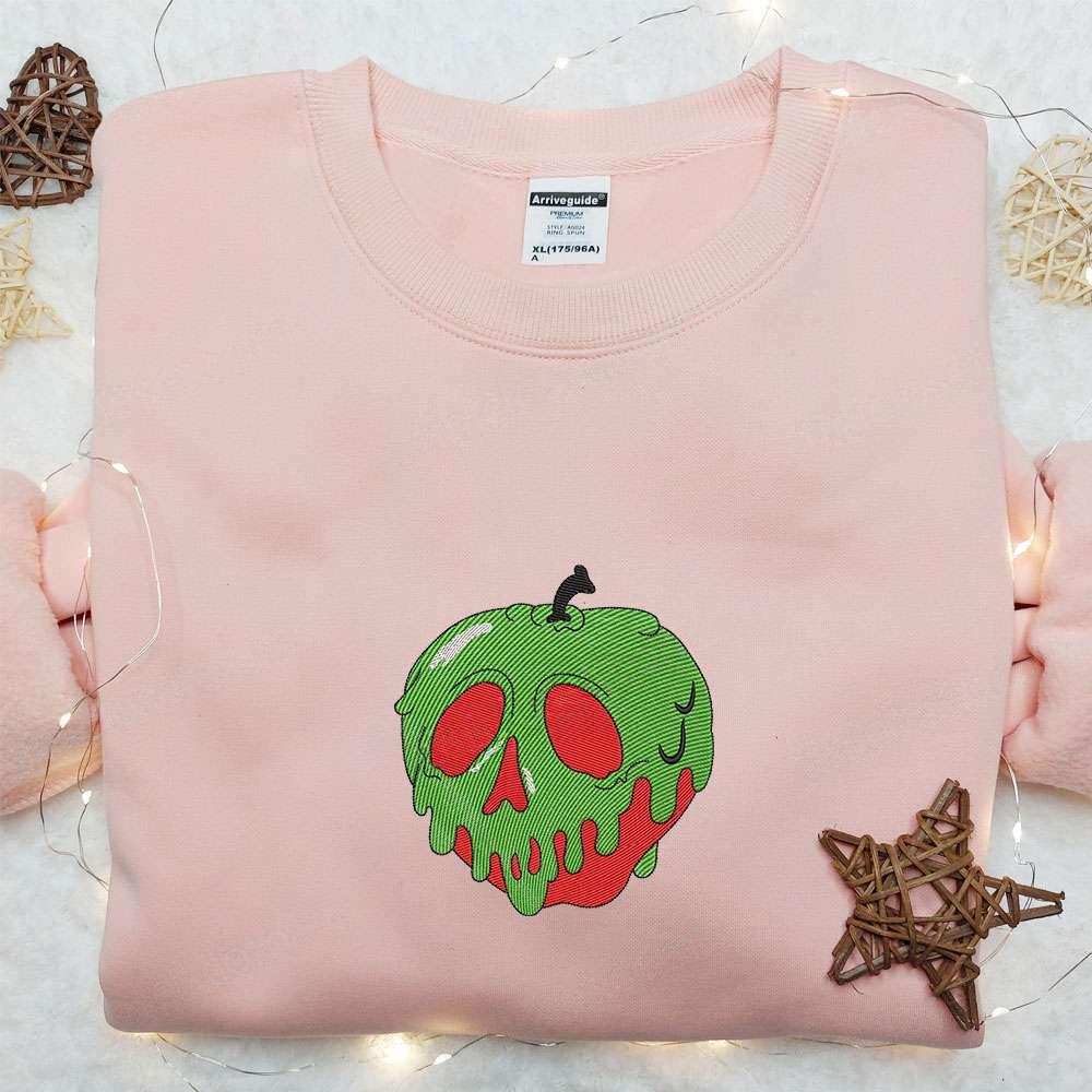 Poison Apple Bite Me Embroidered Sweatshirt Halloween Embroidered Hoodie Best Halloween Gift Ideas