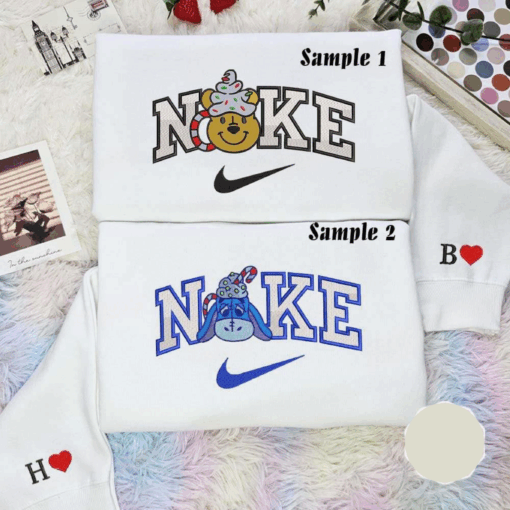 Pooh And Eeyore Christmas Drink Mug Embroidered Couples Shirts