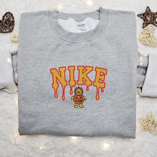 Pooh Pumpkin Halloween Embroidered Shirt