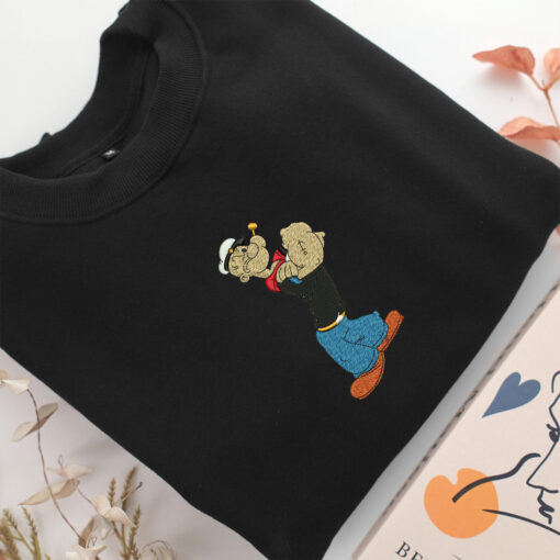 Popeye Embroidery, Disneyland Embroidered Sweatshirt, Movie Disney Inspired, Best Gifts Idea For Him Her - Image 5