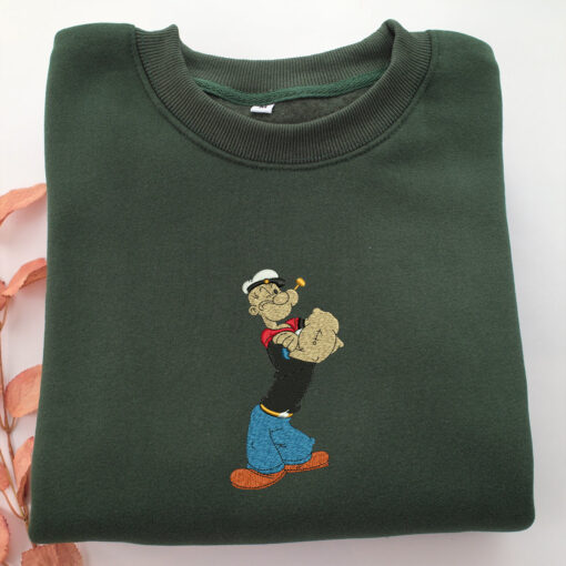 Popeye Embroidery, Disneyland Embroidered Sweatshirt, Movie Disney Inspired, Best Gifts Idea For Him Her - Image 3