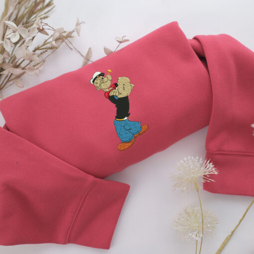 Popeye Embroidery, Disneyland Embroidered Sweatshirt, Movie Disney Inspired, Best Gifts Idea For Him Her - Image 4