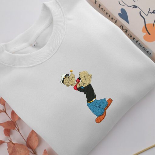 Popeye Embroidery, Disneyland Embroidered Sweatshirt, Movie Disney Inspired, Best Gifts Idea For Him Her - Image 2