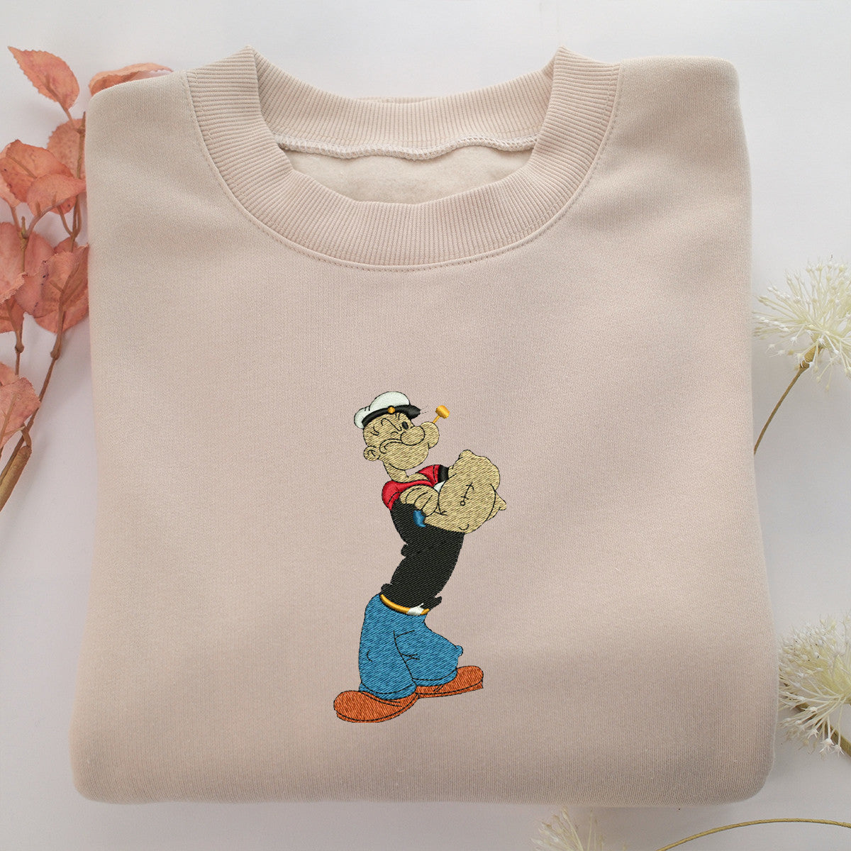 Popeye Embroidery, Disneyland Embroidered Sweatshirt, Movie Disney Inspired, Best Gifts Idea For Him Her