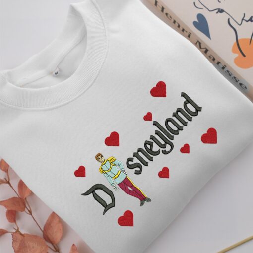 Prince Charming Disneyland Embroidery, Disneyland Embroidered Sweatshirt, Movie Disney Inspired, Best Gifts Idea For Him Her - Image 2