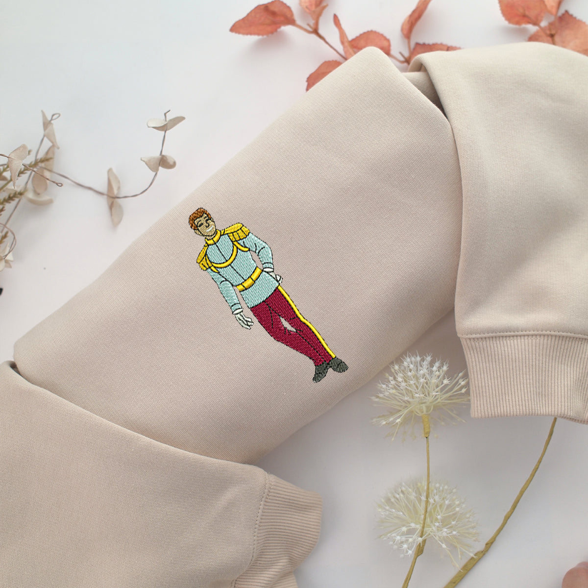 Prince Charming Embroidery, Disneyland Embroidered Sweatshirt, Movie Disney Inspired, Best Gifts Idea For Him Her