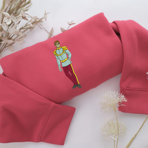 Prince Charming Embroidery, Disneyland Embroidered Sweatshirt, Movie Disney Inspired, Best Gifts Idea For Him Her - Image 4