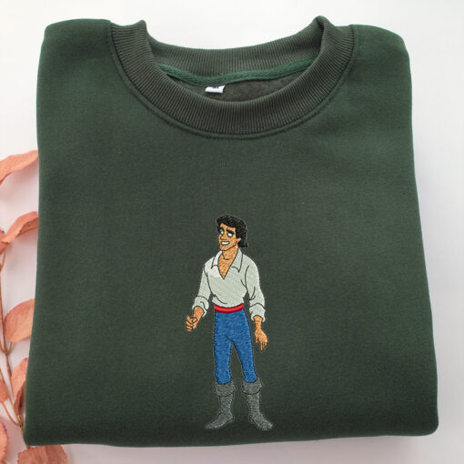 Prince Eric v2 Embroidery, Disneyland Embroidered Sweatshirt, Movie Disney Inspired, Best Gifts Idea For Him Her - Image 3
