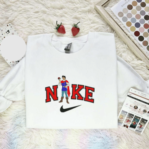 Prince Florian From Snow White Embroidered Shirt Disney Characters Embroidered Hoodie