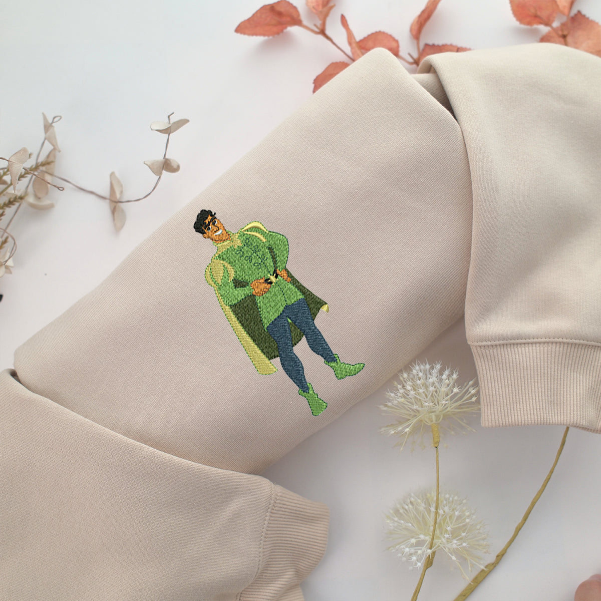 Prince Naveen Embroidery, Disneyland Embroidered Sweatshirt, Movie Disney Inspired, Best Gifts Idea For Him Her