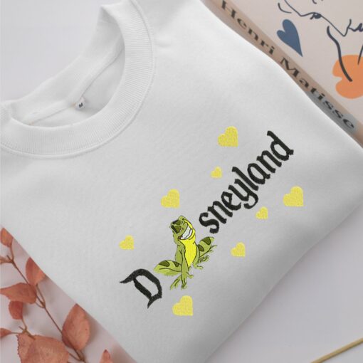 Prince Naveen Frog Disneyland Embroidery, Disneyland Embroidered Sweatshirt, Movie Disney Inspired, Best Gifts Idea For Him Her - Image 2