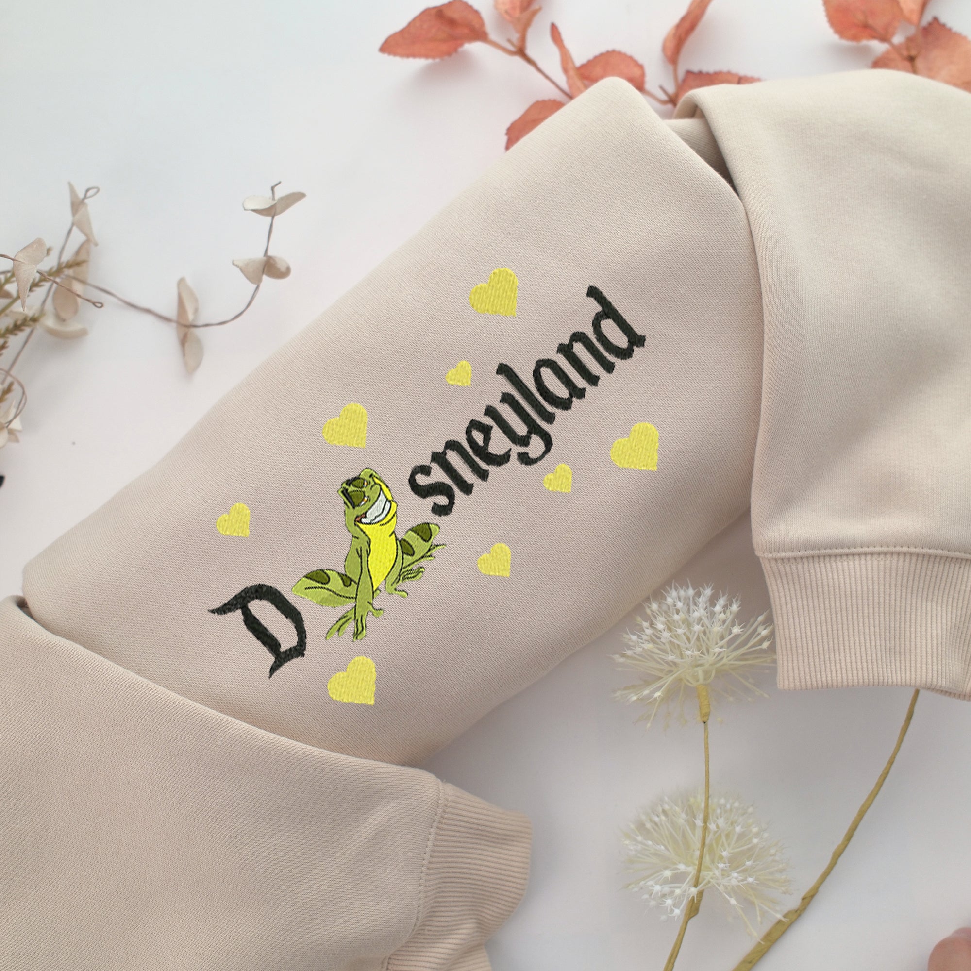 Prince Naveen Frog Disneyland Embroidery, Disneyland Embroidered Sweatshirt, Movie Disney Inspired, Best Gifts Idea For Him Her