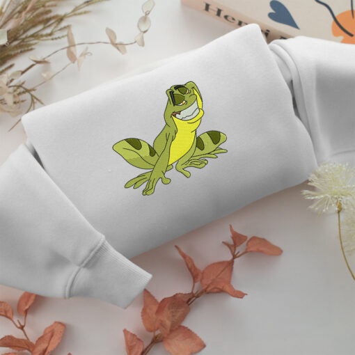 Prince Naveen Frog Embroidery, Disneyland Embroidered Sweatshirt, Movie Disney Inspired, Best Gifts Idea For Him Her - Image 2