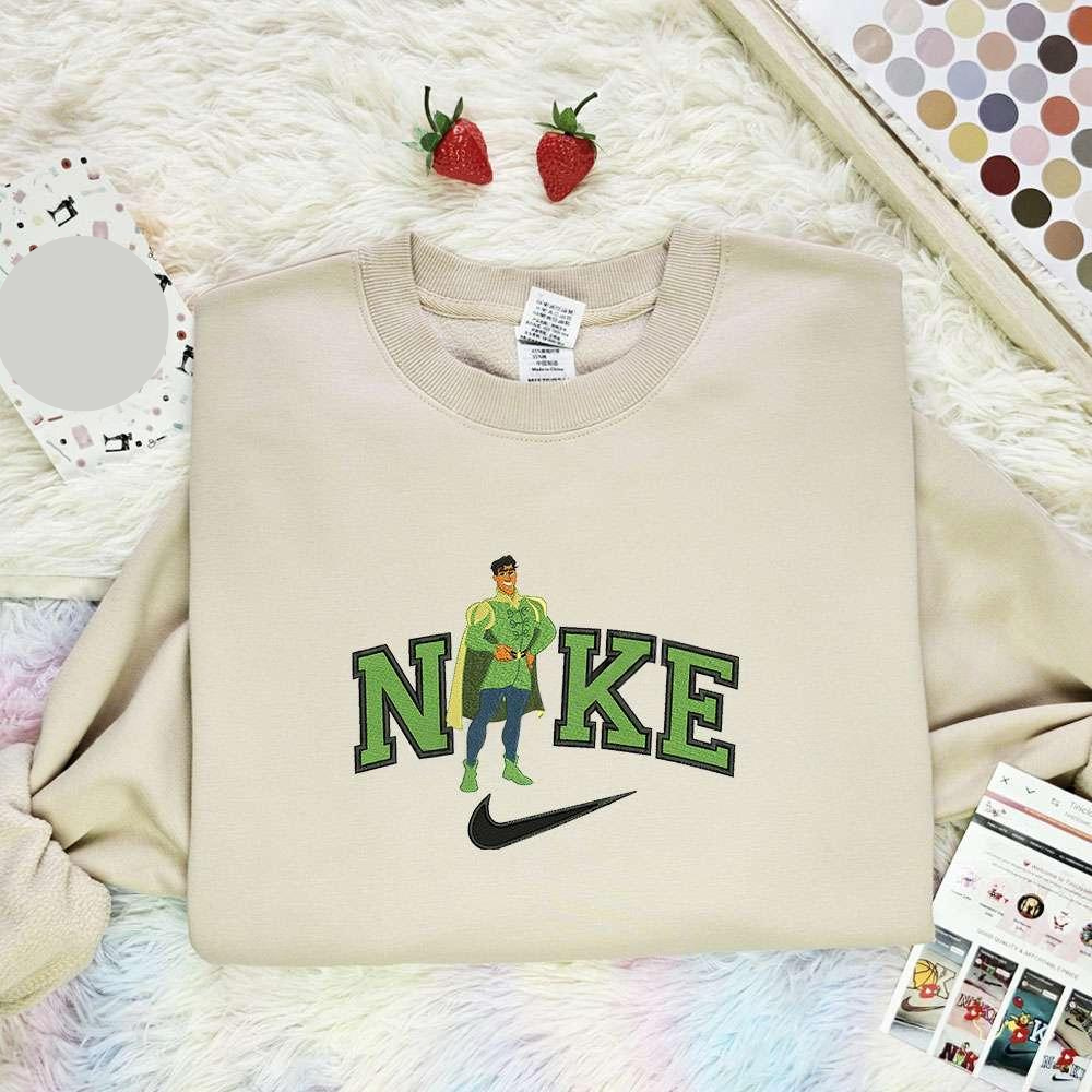 Prince Naveen From Tiana Embroidered Shirt Disney Characters Embroidered Hoodie
