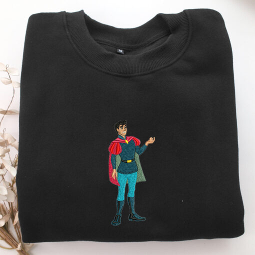 Prince Phillip Embroidery, Disneyland Embroidered Sweatshirt, Movie Disney Inspired, Best Gifts Idea For Him Her - Image 5