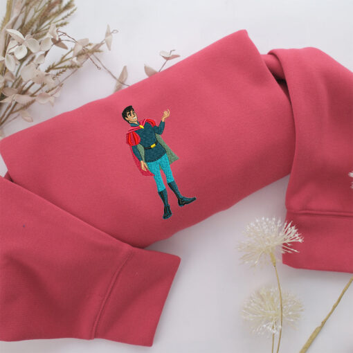Prince Phillip Embroidery, Disneyland Embroidered Sweatshirt, Movie Disney Inspired, Best Gifts Idea For Him Her - Image 4