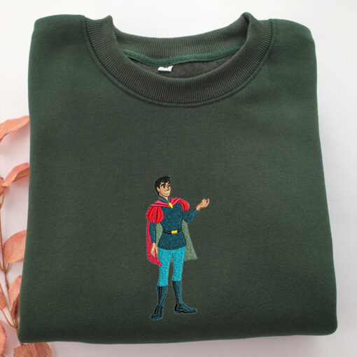 Prince Phillip Embroidery, Disneyland Embroidered Sweatshirt, Movie Disney Inspired, Best Gifts Idea For Him Her - Image 3