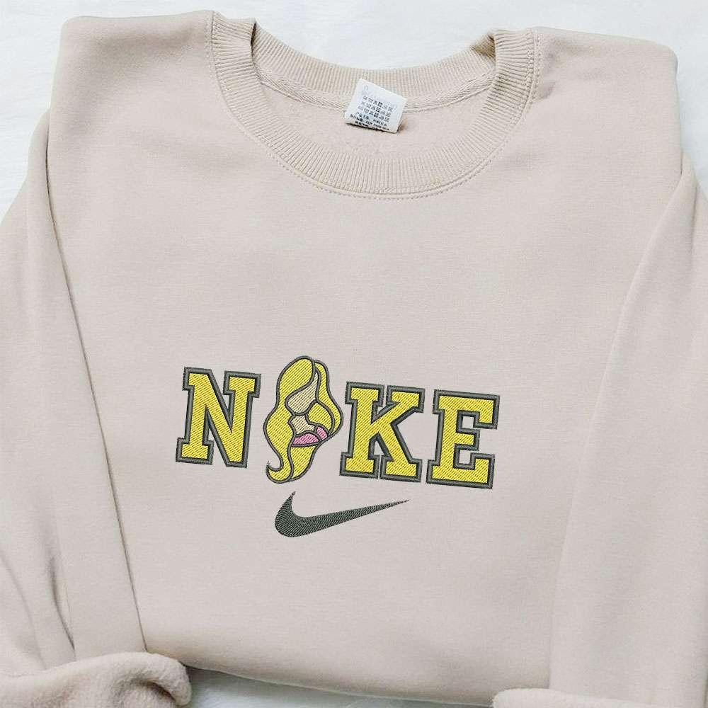 Princess Charlotte x Nike Cartoon Embroidered Sweatshirt Disney Characters Embroidered Shirt Best Gift Ideas for Family