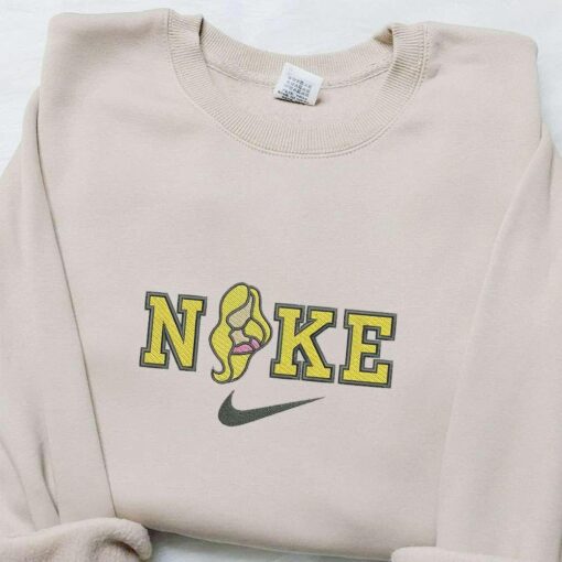 Princess Charlotte x Nike Cartoon Embroidered Sweatshirt Disney Characters Embroidered Shirt Best Gift Ideas for Family