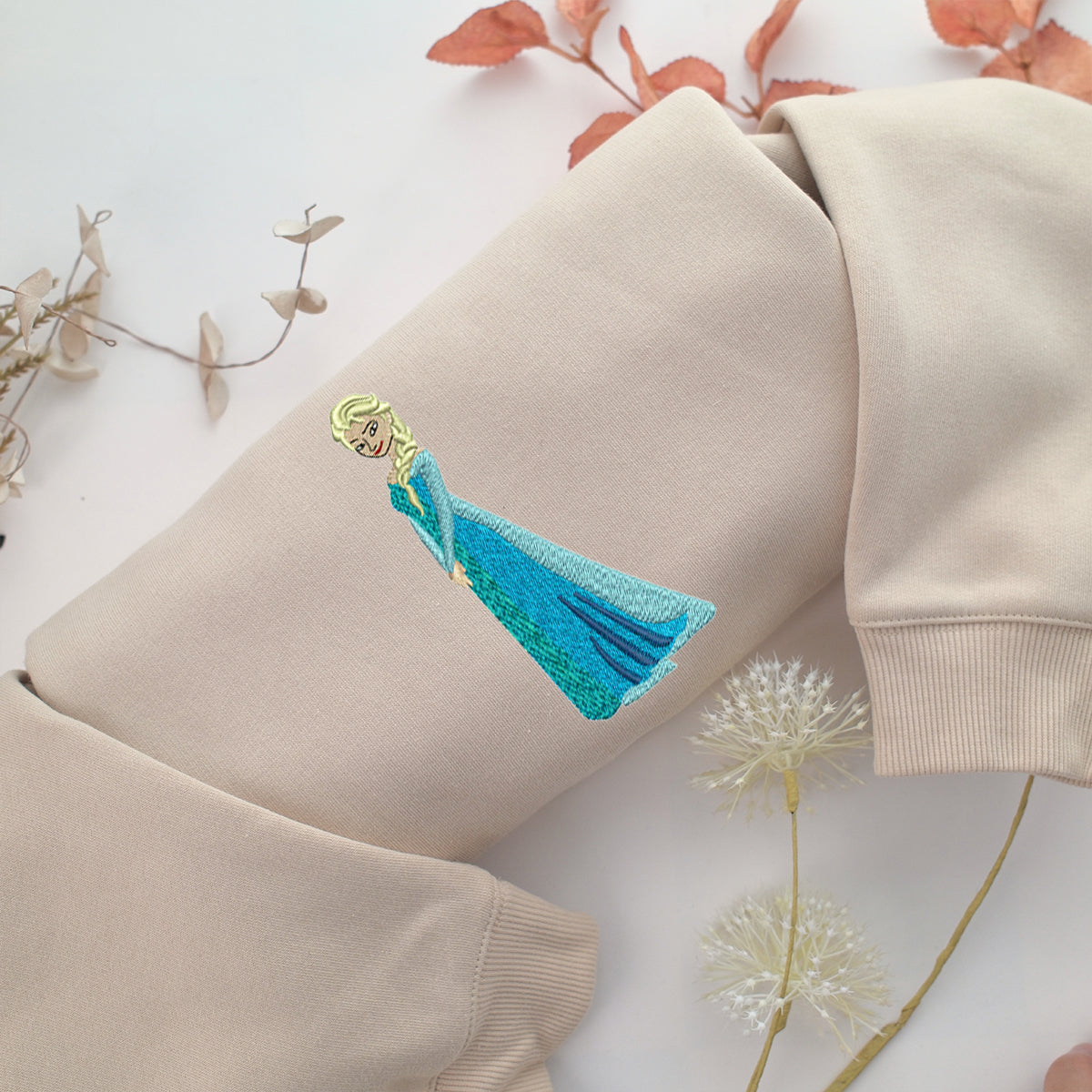 Princess Frozen Embroidery, Disneyland Embroidered Sweatshirt, Movie Disney Inspired, Best Gifts Idea For Him Her