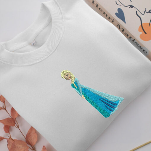 Princess Frozen Embroidery, Disneyland Embroidered Sweatshirt, Movie Disney Inspired, Best Gifts Idea For Him Her - Image 2