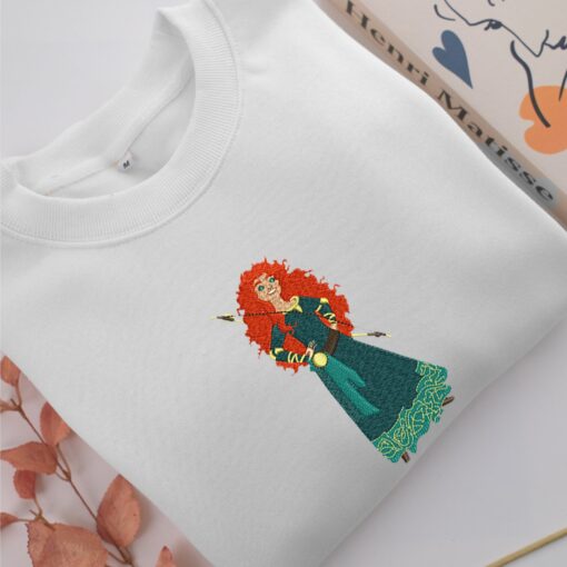 Princess Merida Embroidery, Disneyland Embroidered Sweatshirt, Movie Disney Inspired, Best Gifts Idea For Him Her - Image 2