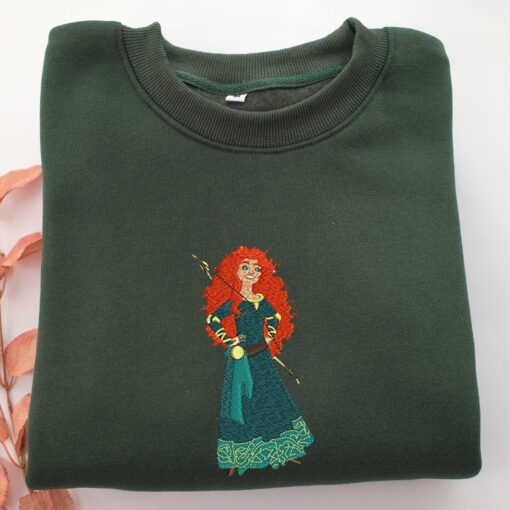 Princess Merida Embroidery, Disneyland Embroidered Sweatshirt, Movie Disney Inspired, Best Gifts Idea For Him Her - Image 3