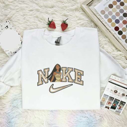 Princess Pocahontas Disney Characters Embroidered Shirt