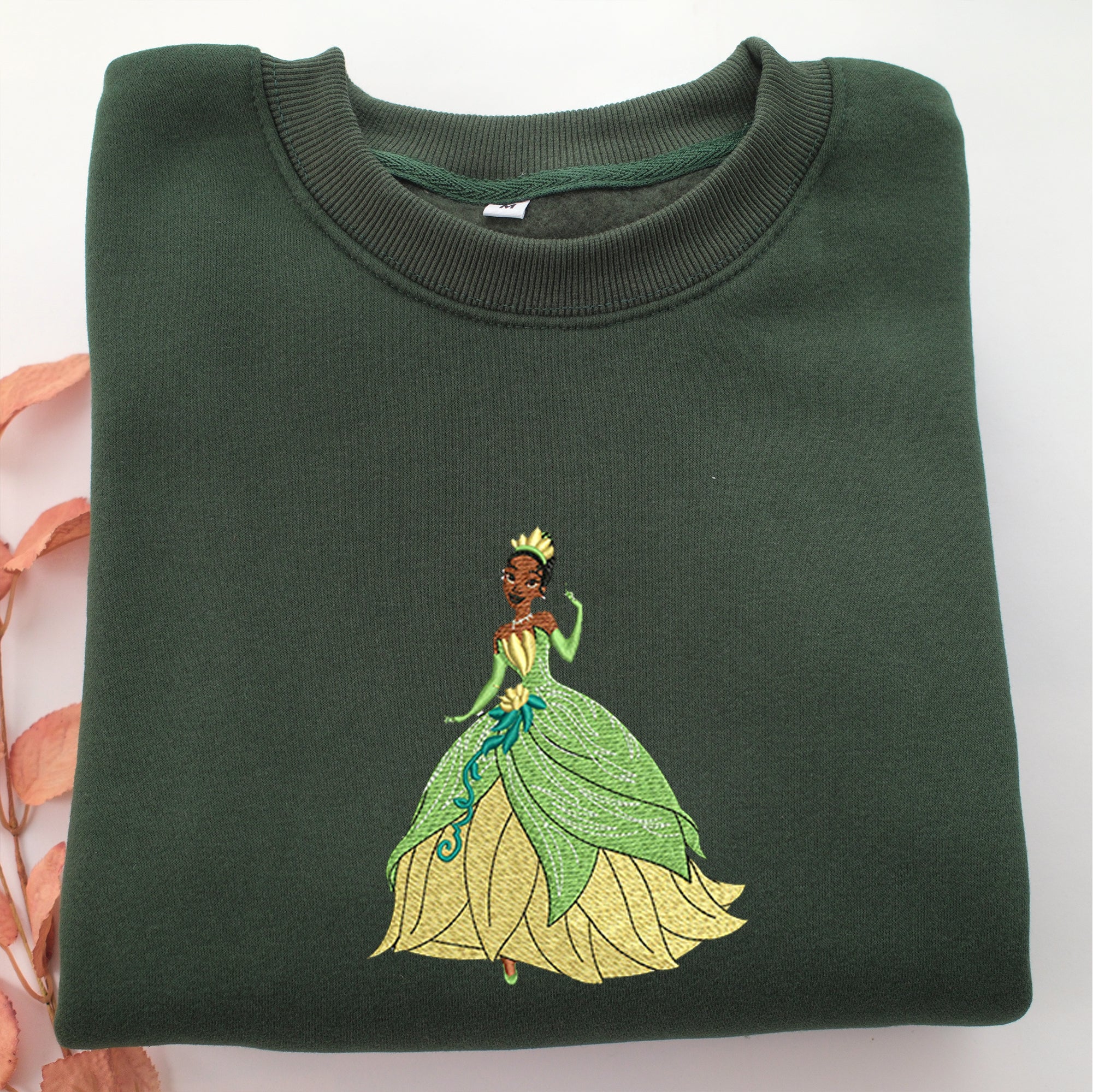 Princess Tiana Embroidery, Disneyland Embroidered Sweatshirt, Movie Disney Inspired, Best Gifts Idea For Him Her