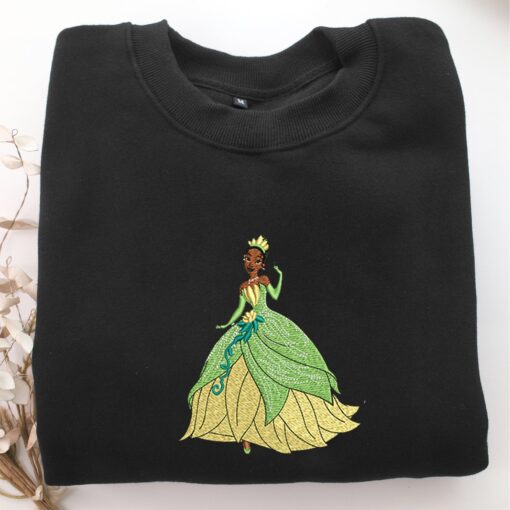 Princess Tiana Embroidery, Disneyland Embroidered Sweatshirt, Movie Disney Inspired, Best Gifts Idea For Him Her - Image 3