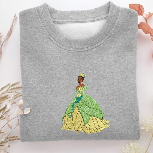 Princess Tiana Embroidery, Disneyland Embroidered Sweatshirt, Movie Disney Inspired, Best Gifts Idea For Him Her - Image 4