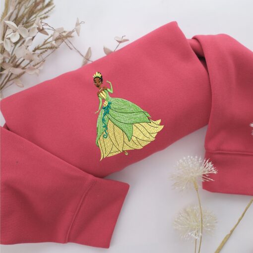 Princess Tiana Embroidery, Disneyland Embroidered Sweatshirt, Movie Disney Inspired, Best Gifts Idea For Him Her - Image 2