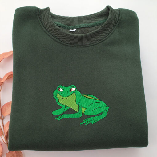 Princess Tiana Frog Embroidery, Disneyland Embroidered Sweatshirt, Movie Disney Inspired, Best Gifts Idea For Him Her - Image 3